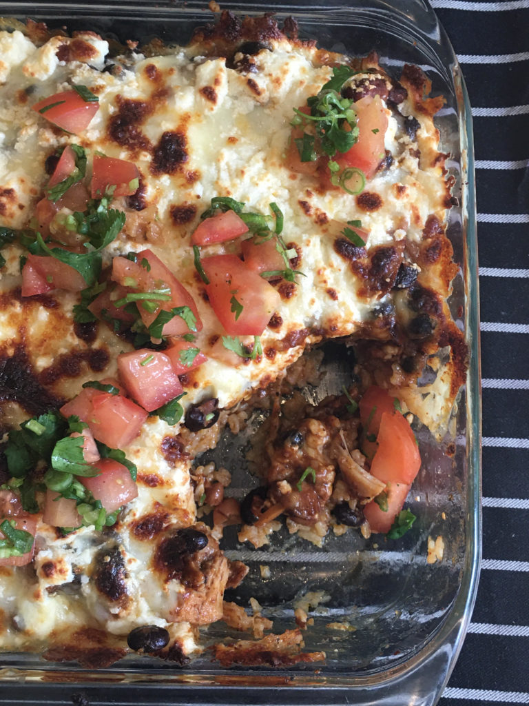 One Pot Meal Chicken Burrito Casserole Reggie Soang